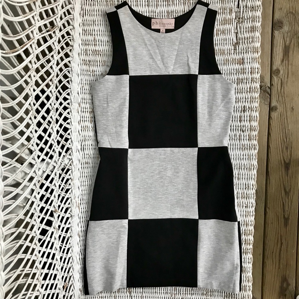 NWT {PHILOSOPHY} Color Block Sheath Dress